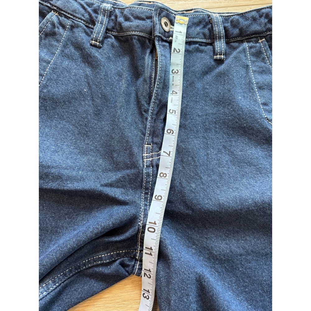 Vans Groundwork Long Denim Shorts Jorts Dark Wash Carpenter Skate Size 26 - Picture 9 of 10
